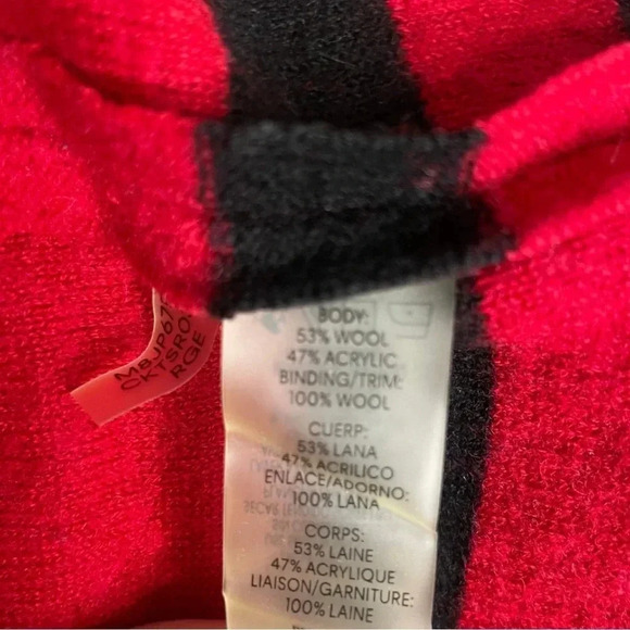 Calvin Klein Wool Blend Red Latch Close Jacket - Size XL - Picture 5 of 7